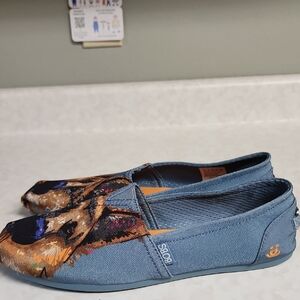 Skechers Bobs for dogs Blue Slip-On Shoes womens 9 number 5230
